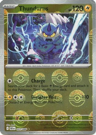 Image of Thundurus (033/086) (Poke Ball Pattern) [Scarlet & Violet: Black Bolt]