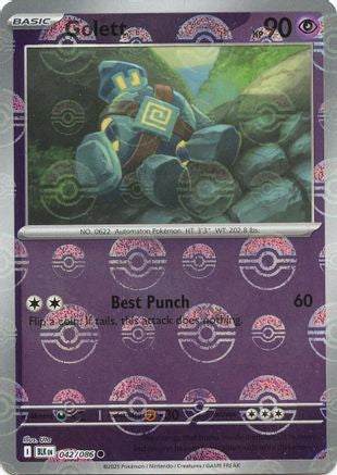 Image of Golett (042/086) (Poke Ball Pattern) [Scarlet & Violet: Black Bolt]