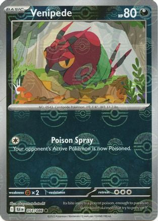 Image of Venipede (054/086) (Poke Ball Pattern) [Scarlet & Violet: Black Bolt]