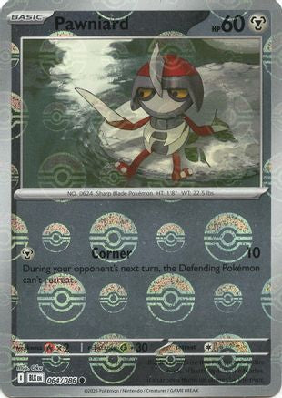 Image of Pawniard (064/086) (Poke Ball Pattern) [Scarlet & Violet: Black Bolt]