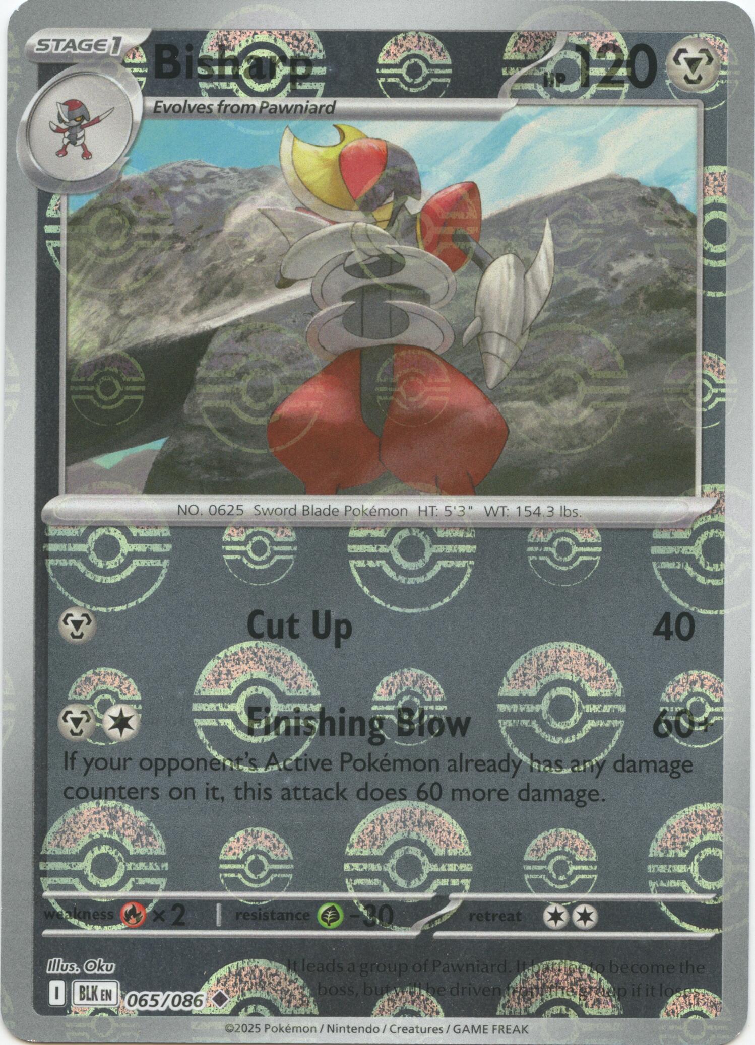 Image of Bisharp (065/086) (Poke Ball Pattern) [Scarlet & Violet: Black Bolt]