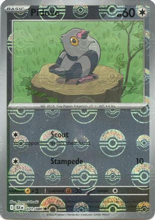 Image of Pidove (071/086) (Poke Ball Pattern) [Scarlet & Violet: Black Bolt]