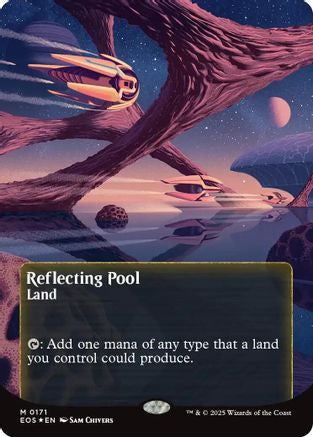 Image of Reflecting Pool (0171) (Borderless) (Galaxy Foil) [Edge of Eternities: Stellar Sights]