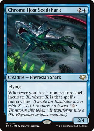 Image of Chrome Host Seedshark [Edge of Eternities Commander]