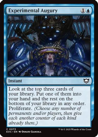 Image of Experimental Augury [Edge of Eternities Commander]