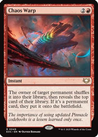 Image of Chaos Warp [Edge of Eternities Commander]