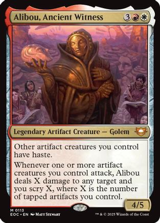 Image of Alibou, Ancient Witness [Edge of Eternities Commander]
