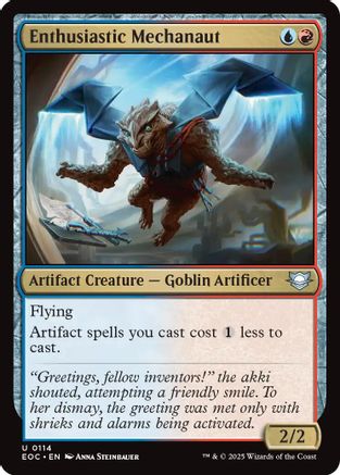 Image of Enthusiastic Mechanaut [Edge of Eternities Commander]