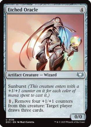 Image of Etched Oracle [Edge of Eternities Commander]