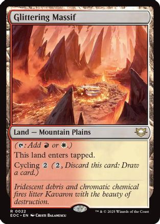 Image of Glittering Massif [Edge of Eternities Commander]