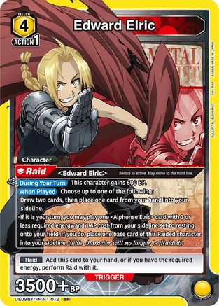 Image of Edward Elric (012) (UE09BT/FMA-1-012) - UE09BT FULLMETAL ALCHEMIST Foil