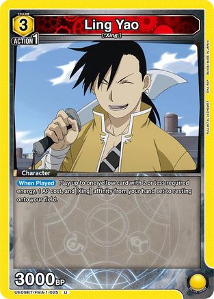 Image of Ling Yao (025) (UE09BT/FMA-1-025) - UE09BT FULLMETAL ALCHEMIST