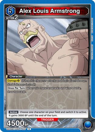 Image of Alex Louis Armstrong (037) (UE09BT/FMA-1-037) - UE09BT FULLMETAL ALCHEMIST Foil