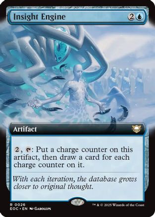Image of Insight Engine (Extended Art) [Edge of Eternities Commander]