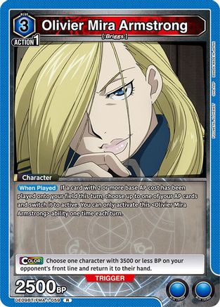 Image of Olivier Mira Armstrong (059) (UE09BT/FMA-1-059) - UE09BT FULLMETAL ALCHEMIST Foil