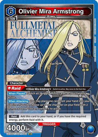 Image of Olivier Mira Armstrong (060) (UE09BT/FMA-1-060) - UE09BT FULLMETAL ALCHEMIST Foil