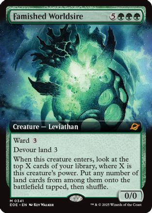 Image of Famished Worldsire (Extended Art) [Edge of Eternities]