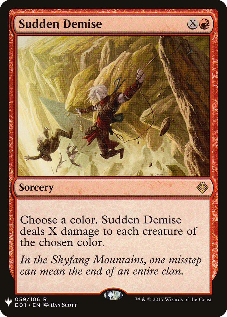 Image of Sudden Demise [The List]