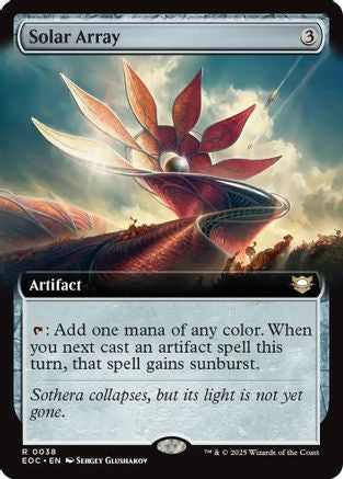 Image of Solar Array (Extended Art) [Edge of Eternities Commander]