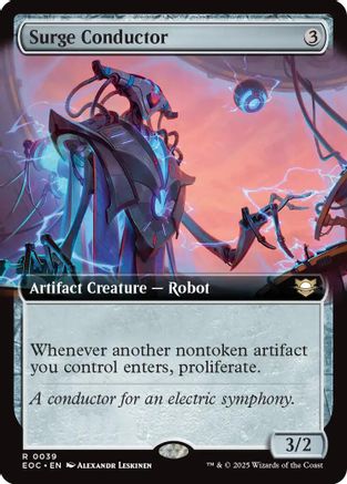 Image of Surge Conductor (Extended Art) [Edge of Eternities Commander]