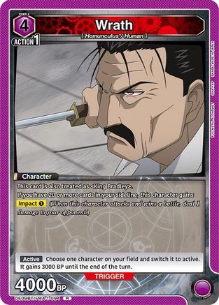 Image of Wrath (UE09BT/FMA-1-094) - UE09BT FULLMETAL ALCHEMIST Foil