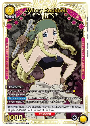 Image of Winry Rockbell (008) (R*) (UE09BT/FMA-1-008) - UE09BT FULLMETAL ALCHEMIST Foil