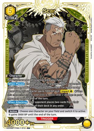 Image of Scar (R*) (UE09BT/FMA-1-013) - UE09BT FULLMETAL ALCHEMIST Foil
