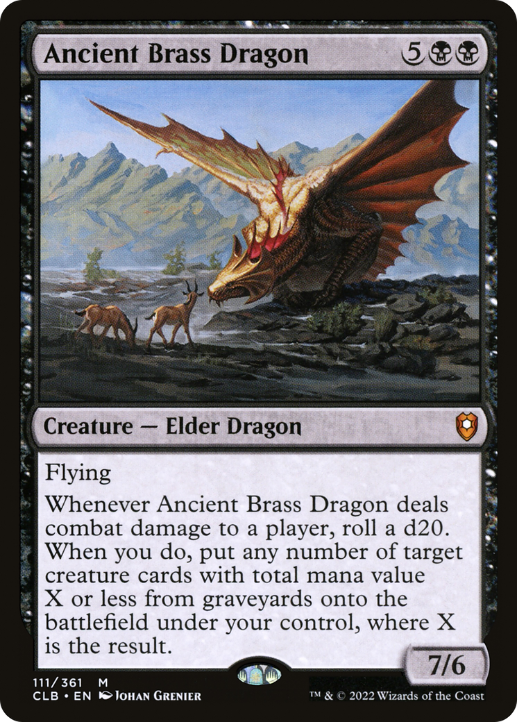 Image of Ancient Brass Dragon [Commander Legends: Battle for Baldur's Gate]