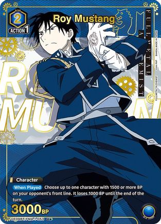Image of Roy Mustang (053) (U*) (UE09BT/FMA-1-053) - UE09BT FULLMETAL ALCHEMIST Foil