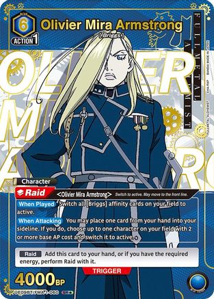 Image of Olivier Mira Armstrong (060) (SR*) (UE09BT/FMA-1-060) - UE09BT FULLMETAL ALCHEMIST Foil
