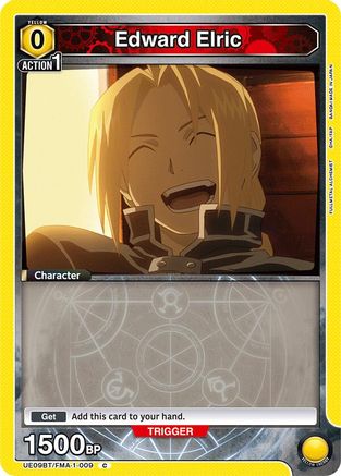 Image of Edward Elric (009) (Box Topper Foil) (UE09BT/FMA-1-009) - UE09BT FULLMETAL ALCHEMIST Foil