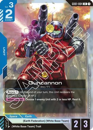 Image of Guncannon (GD01-004) - Newtype Rising Holofoil