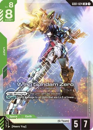 Image of Wing Gundam Zero (GD01-024) - Newtype Rising Holofoil
