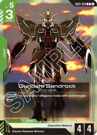 Image of Gundam Sandrock (GD01-028) - Newtype Rising Holofoil