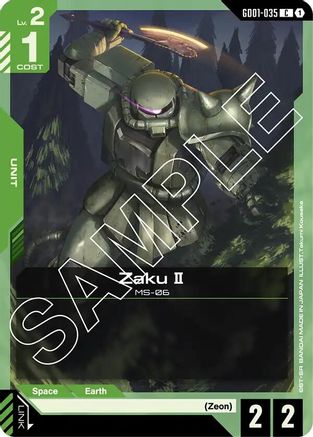 Image of Zaku II (GD01-035) - Newtype Rising