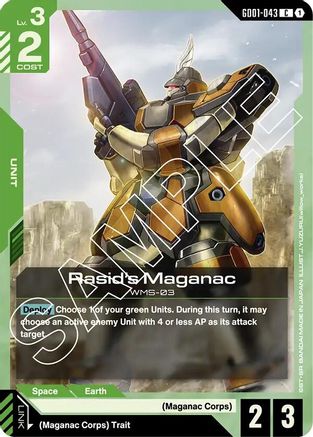 Image of Rasid's Maganac (GD01-043) - Newtype Rising