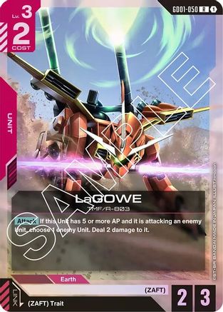 Image of LaGOWE (GD01-050) - Newtype Rising Holofoil