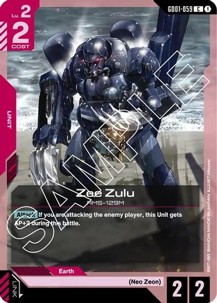 Image of Zee Zulu (GD01-059) - Newtype Rising