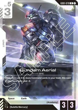 Image of Gundam Aerial (GD01-070) - Newtype Rising Holofoil