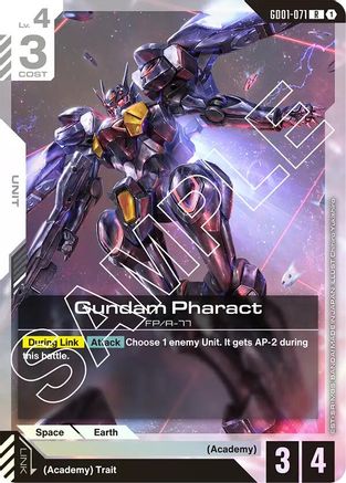 Image of Gundam Pharact (GD01-071) - Newtype Rising Holofoil
