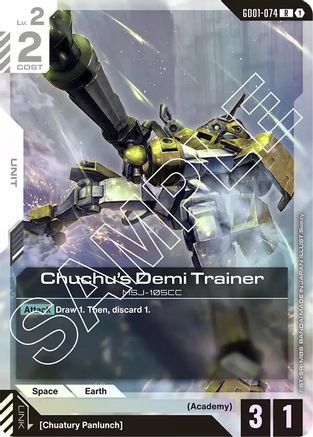 Image of Chuchu's Demi Trainer (GD01-074) - Newtype Rising Holofoil