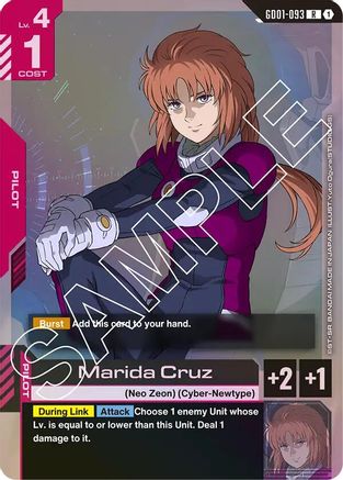 Image of Marida Cruz (GD01-093) - Newtype Rising Holofoil