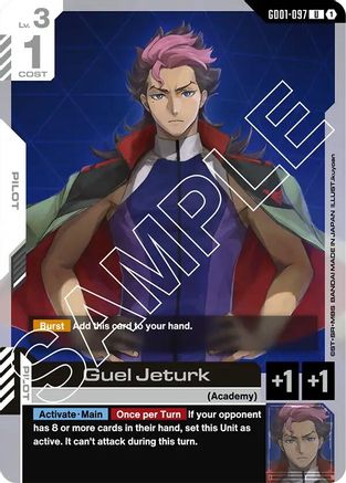Image of Guel Jeturk (GD01-097) - Newtype Rising
