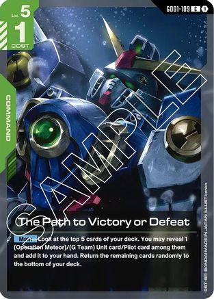 Image of The Path to Victory or Defeat (GD01-109) - Newtype Rising