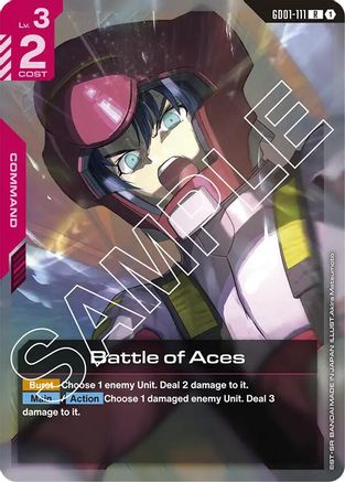 Image of Battle of Aces (GD01-111) - Newtype Rising Holofoil