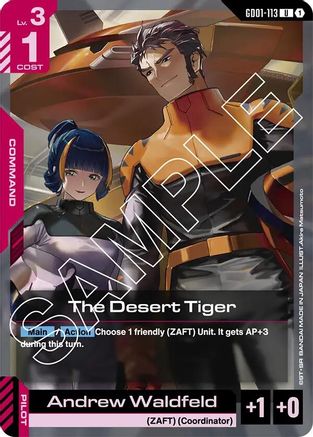 Image of The Desert Tiger (GD01-113) - Newtype Rising