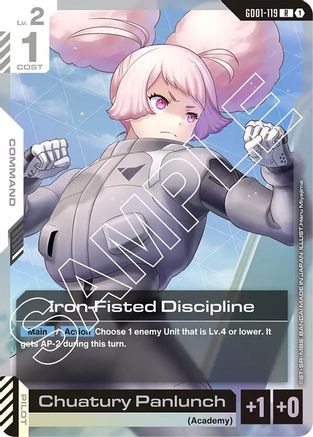 Image of Iron-Fisted Discipline (GD01-119) - Newtype Rising Holofoil