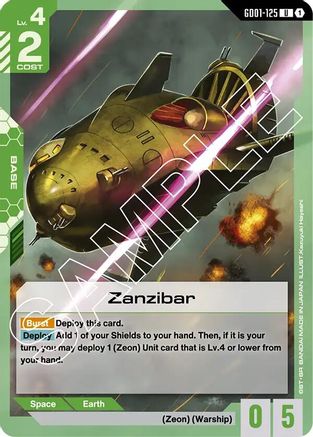 Image of Zanzibar (GD01-125) - Newtype Rising