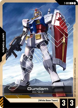 Image of Gundam (T-001) Token (T-001) - Newtype Rising