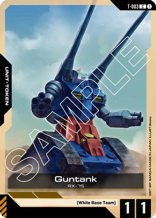 Image of Guntank (T-003) Token (T-003) - Newtype Rising